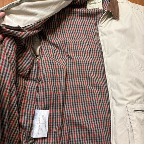 Women’s Chore Coat Jacket with Brown Collar - Picture 3 of 4